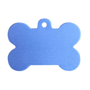 Aluminium Hondenbot blauw